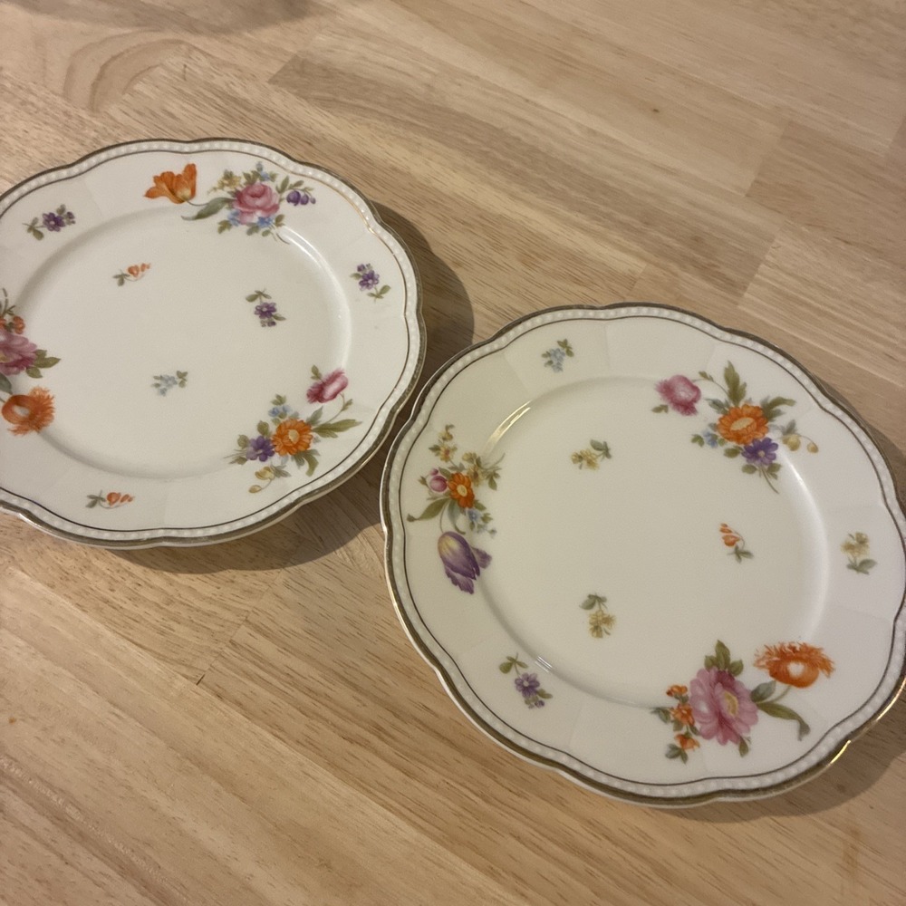 Franconia Krautheim Selb Bavaria‎ Set of 2 6" dessert plates